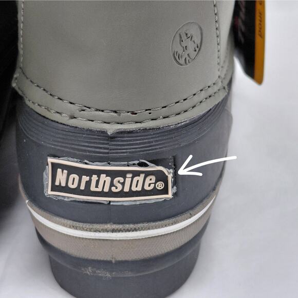 Northside Womens 9 Waterproof Insulated Snow Boot Olive Faux Fur Thinsulate - Picture 15 of 16